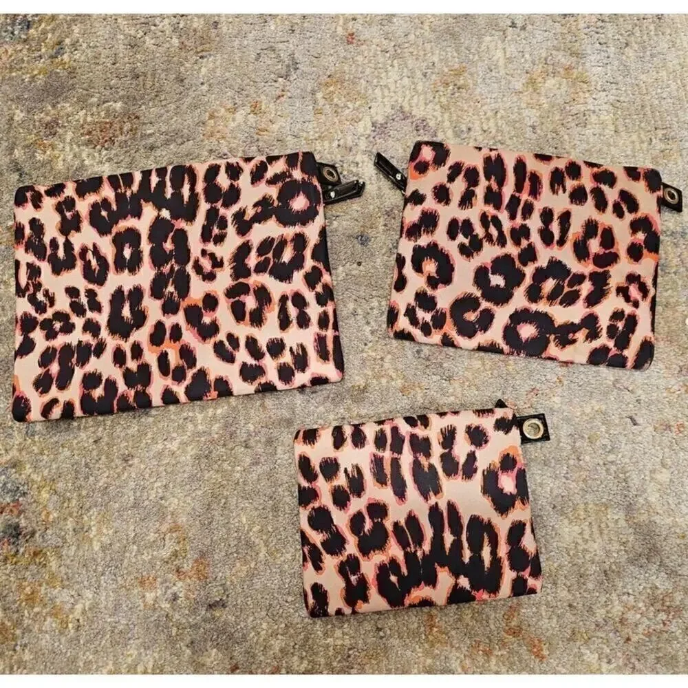 Juicy Couture Animal Print Chain Bag with Matching Pouches